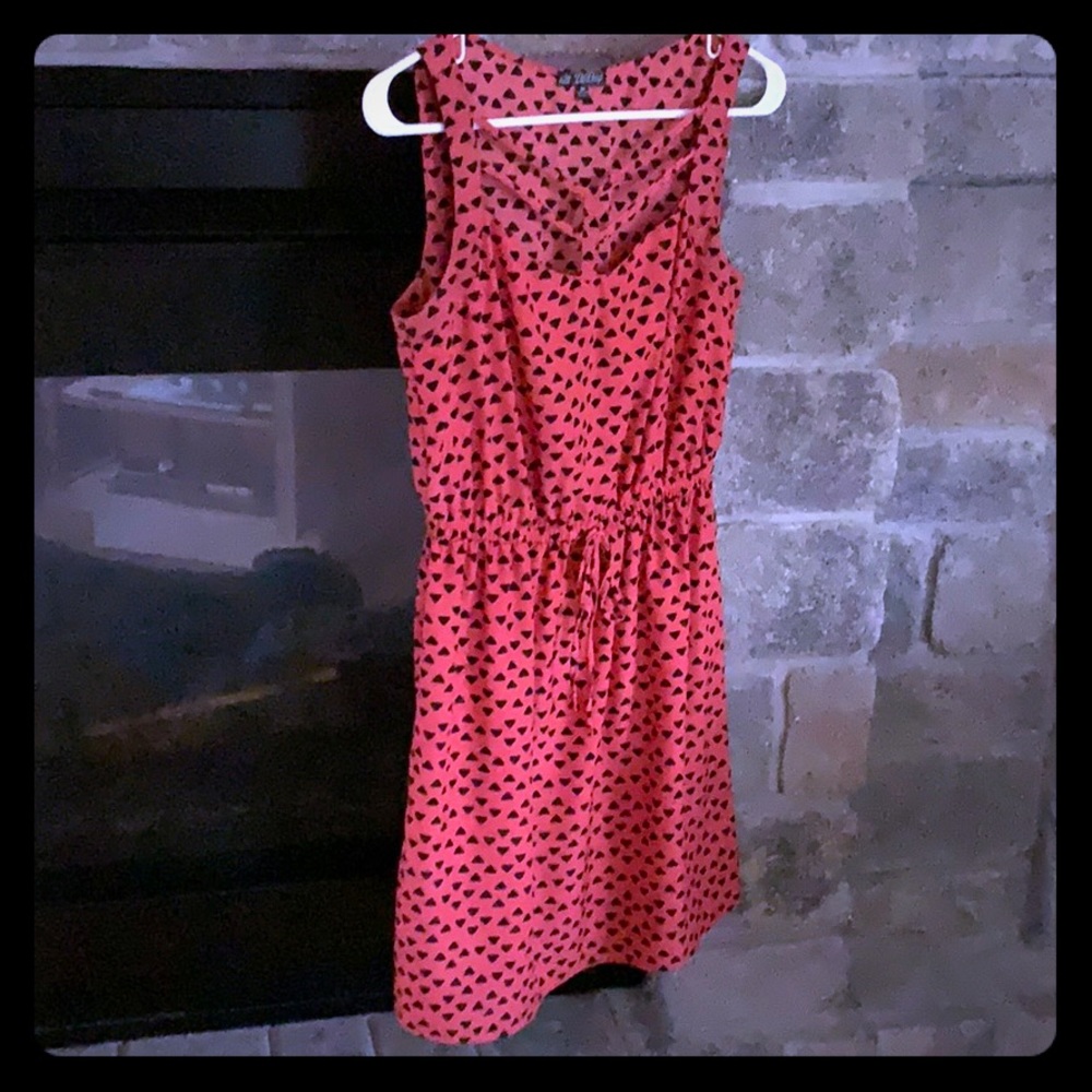 Pink and black summer dress